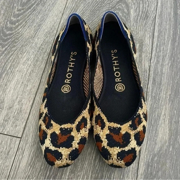 Rothy's The Square Big Cat Textile Flat Comfort Shoes Women’s - Picture 1 of 7